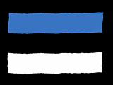 Handdrawn flag of Estonia