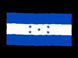 Handdrawn flag of Honduras