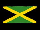 Handdrawn flag of Jamaica