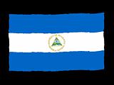 Handdrawn flag of Nicaragua