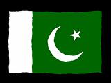 Handdrawn flag of Pakistan