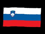 Handdrawn flag of Slovenia
