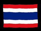 Handdrawn flag of Thailand