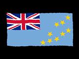 Handdrawn flag of Tuvalu