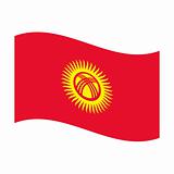 flag of kyrgyzstan