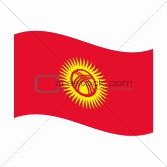 flag of kyrgyzstan
