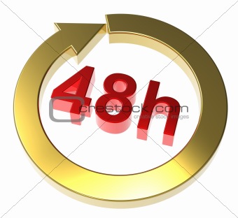 48 hours delivery sign