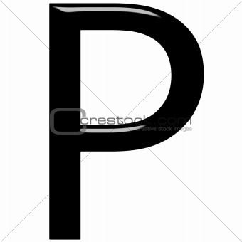 3D Letter P