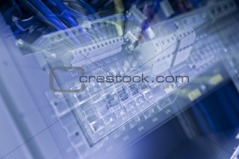 Network Switch with zoom blur