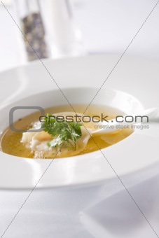 Soup with dumpling