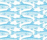 seamless fish pattern (vector)