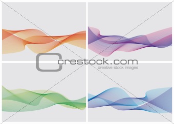 abstract backgrounds set (vector)