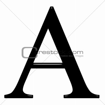 3D Greek Letter Alpha