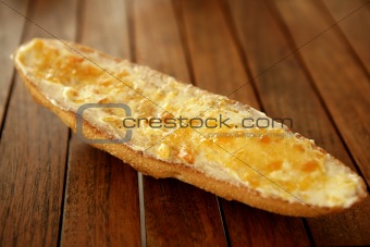Breakfast with bread toast 