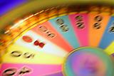 Blurry colorful glow gambling roulette