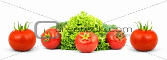 Low-calorie raw vegetables