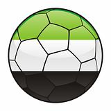 Afghanistan flag on soccer ball