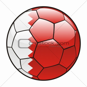 Bahrain flag on soccer ball