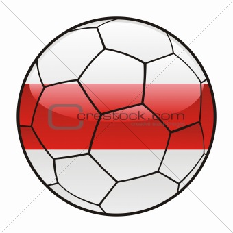 Belarus flag on soccer ball