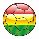 Bolivia flag on soccer ball