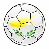 Cyprus flag on soccer ball