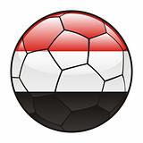 Egypt flag on soccer ball