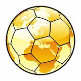 isolated soccer ball