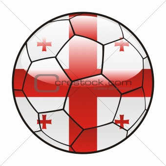 Georgia flag on soccer ball