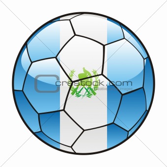 Guatemala flag on soccer ball