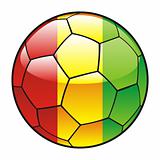 Guinea flag on soccer ball