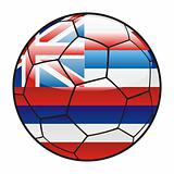 Hawaii flag on soccer ball