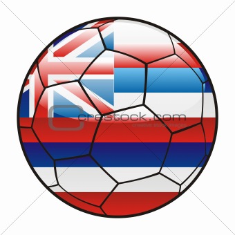 Hawaii flag on soccer ball