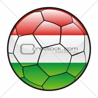 Hungary flag on soccer ball