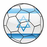 Israel flag on soccer ball
