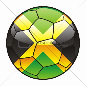 Jamaica flag on soccer ball