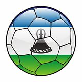 Lesotho flag on soccer ball