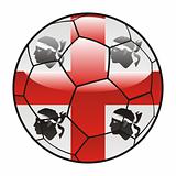 Sardinia flag on soccer ball