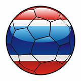 Thailand flag on soccer ball