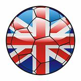 Great Britain flag on soccer ball