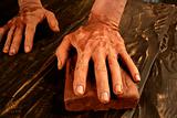pottery craftmanship potter hands work clay