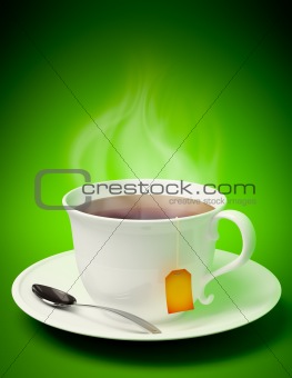 Tea cup with spoon