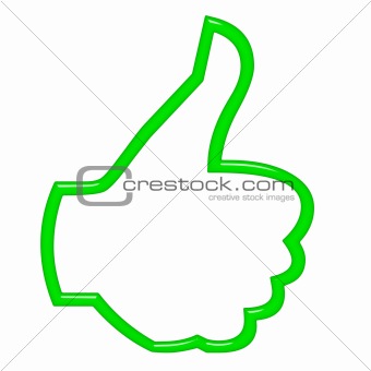 3D Thumbs Up 