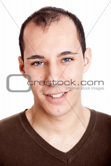 Young man smilling