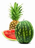 Pineapple and watermelon