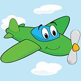 Cartoon airplane