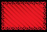Flower red stripe vector background