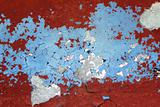 grunge red and blue aged wall texture background