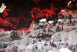 grunge red and black aged wall texture background