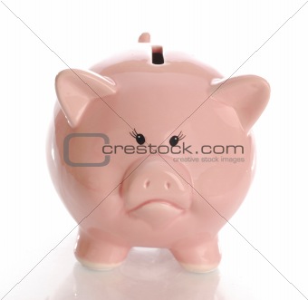 unhappy piggy bank