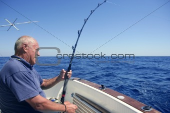 Angler senior big game sport fishing boat